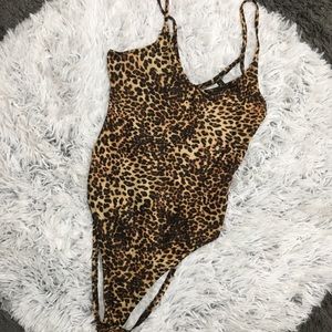 New - leopard cami bodysuit